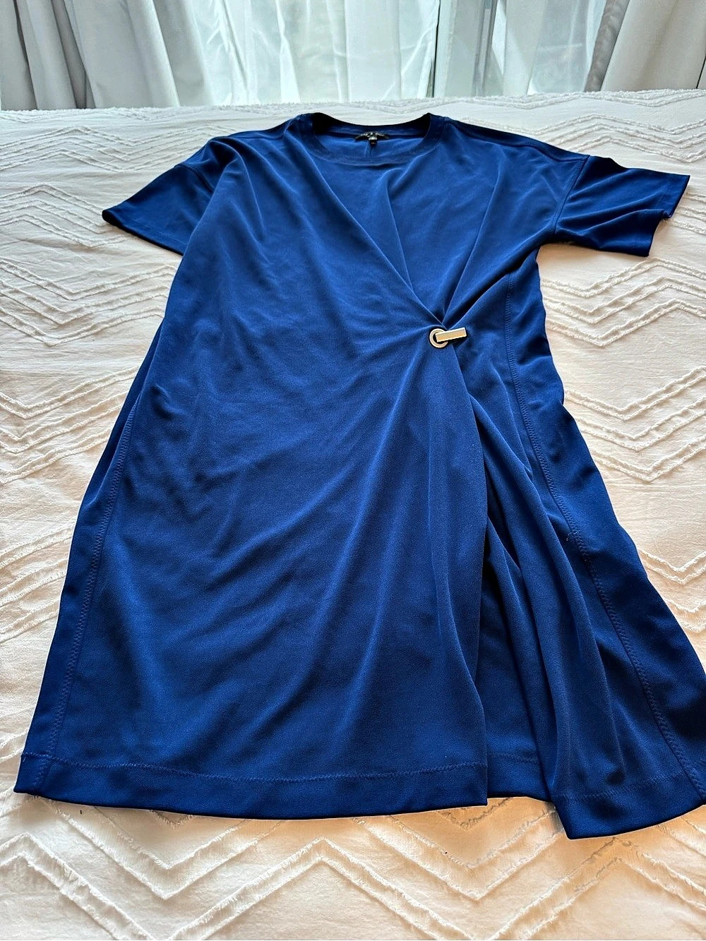 Rag & Bone Eden Cobalt Blue Mini Dress Cobalt Blue Color - Size Medium